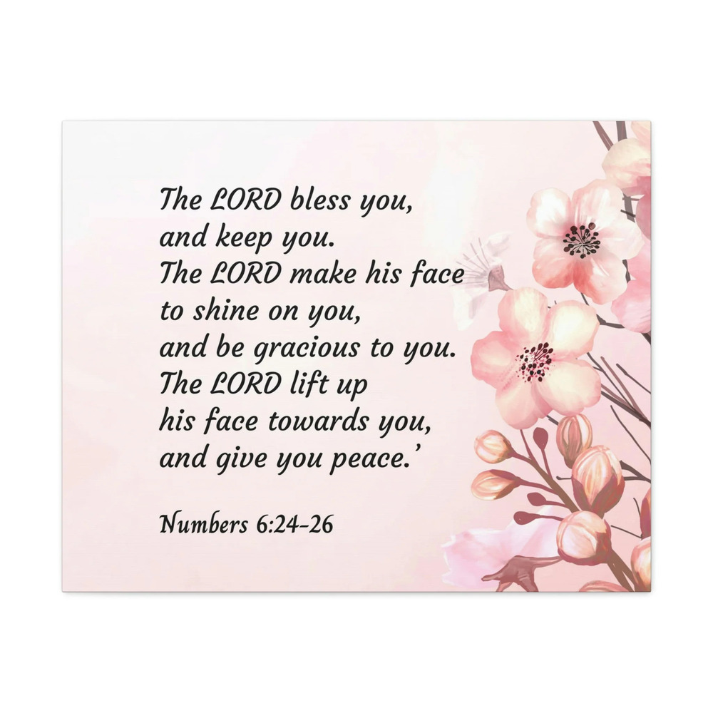 Scripture Walls Shine On You Numbers 6:24 Bible Verse Canvas Christian Wall Art